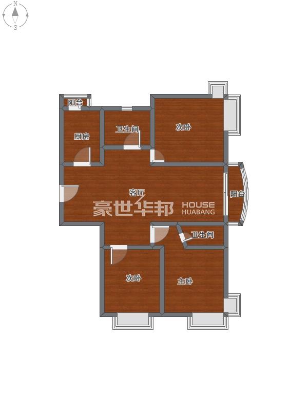 新白马公寓二手房-户型图