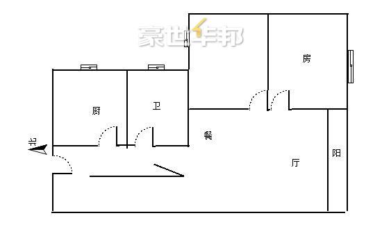 都市阳光华苑出租房-户型图