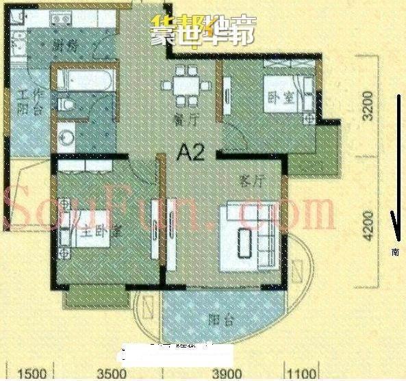 文鼎苑二手房-户型图